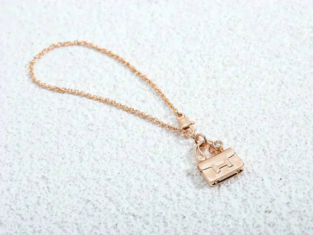 [Vera Jewelry]AMULETTE PEDANT ROSE GOLD NECKLACE