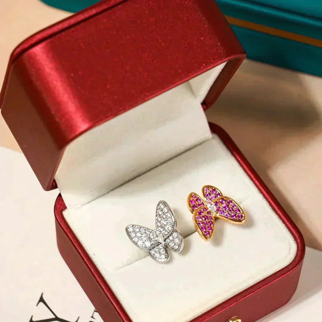 [Vera  Jewelry]TWIN BUTTERFLY DIAMOND RING