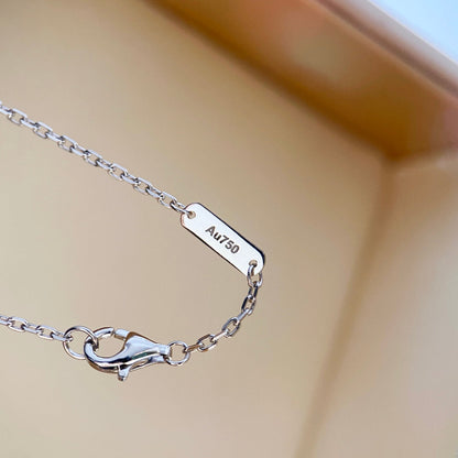 [Vera Jewelry]CLOVER DIAMOND NECKLACE SILVER