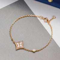 [Vera Jewelry]STAR 1 DIAMOND PINK GOLD BRACELET