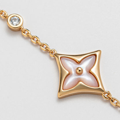 [Vera Jewelry]STAR 1 DIAMOND PINK GOLD BRACELET