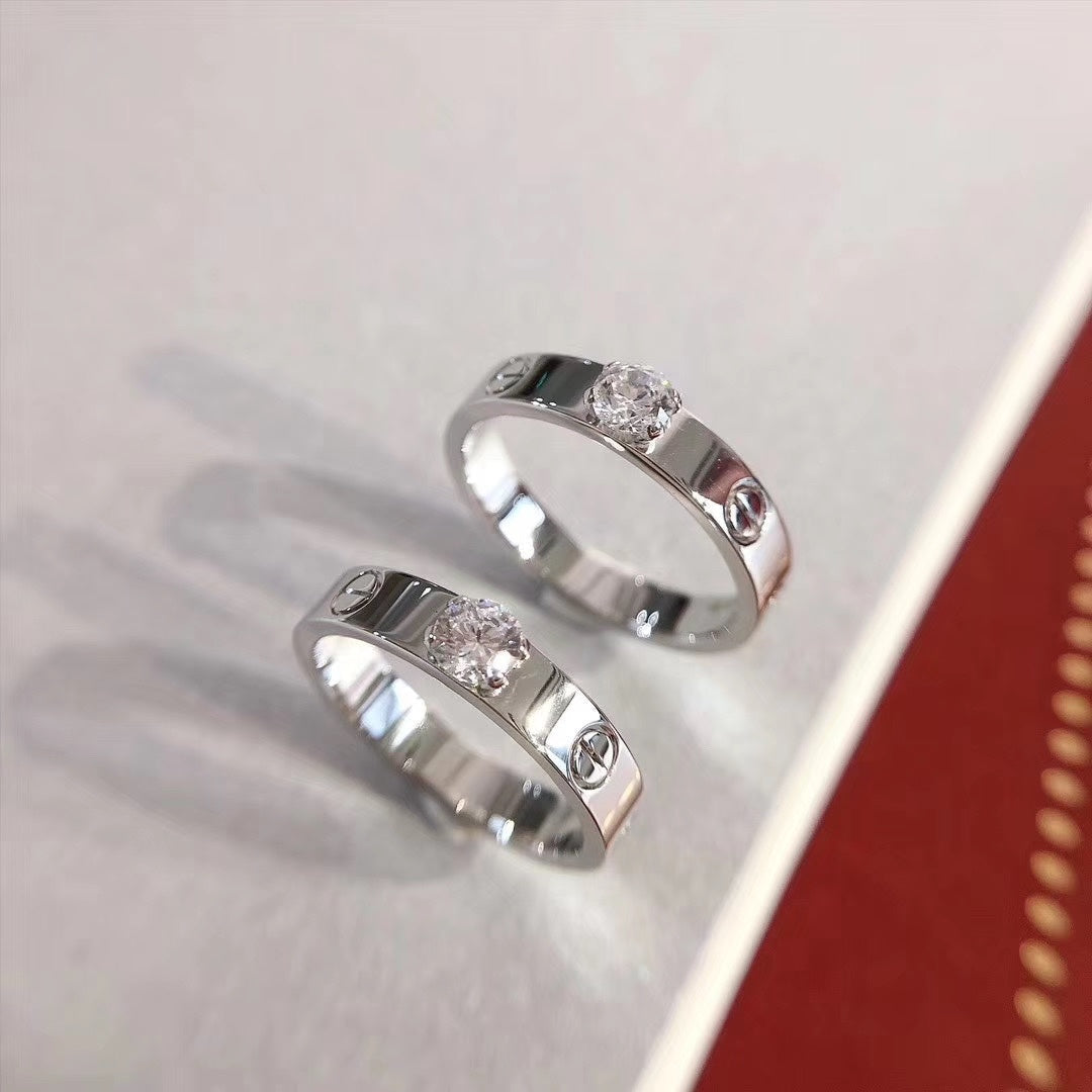 [Vera  Jewelry]LOVE RING 3.6MM 1 BIG DIAMOND