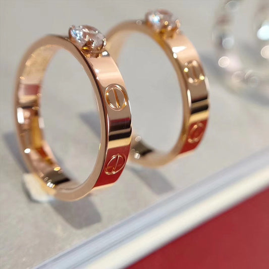 [Vera  Jewelry]LOVE RING 3.6MM 1 BIG DIAMOND