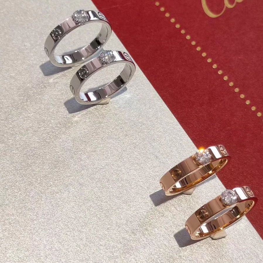 [Vera  Jewelry]LOVE RING 3.6MM 1 BIG DIAMOND