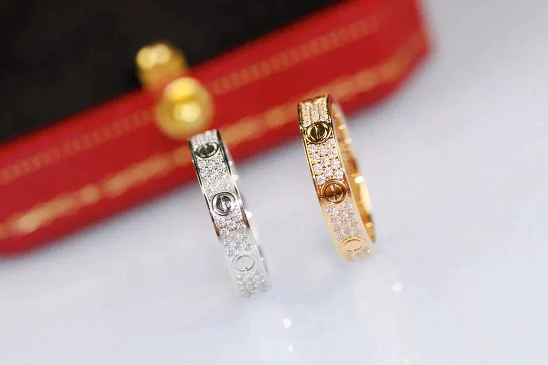 [Vera  Jewelry]LOVE RING 3.6MM DIAMOND PAVED