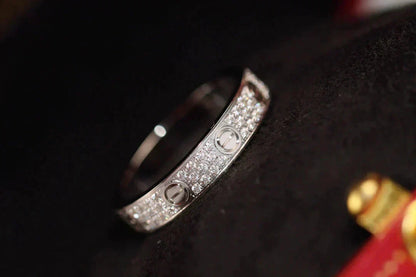 [Vera  Jewelry]LOVE RING 3.6MM DIAMOND PAVED