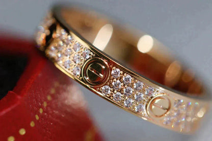 [Vera  Jewelry]LOVE RING 3.6MM DIAMOND PAVED