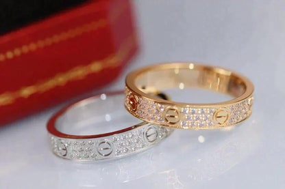 [Vera  Jewelry]LOVE RING 3.6MM DIAMOND PAVED