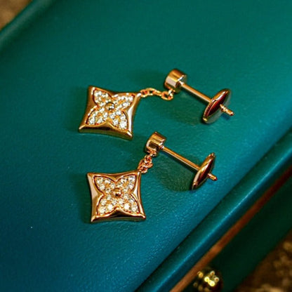 [Vera  Jewelry]STAR DIAMONDS EARRINGS GOLD
