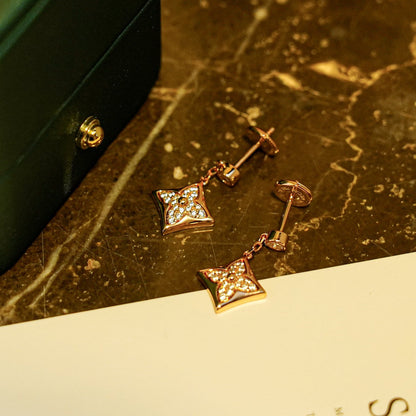 [Vera  Jewelry]STAR DIAMONDS EARRINGS GOLD