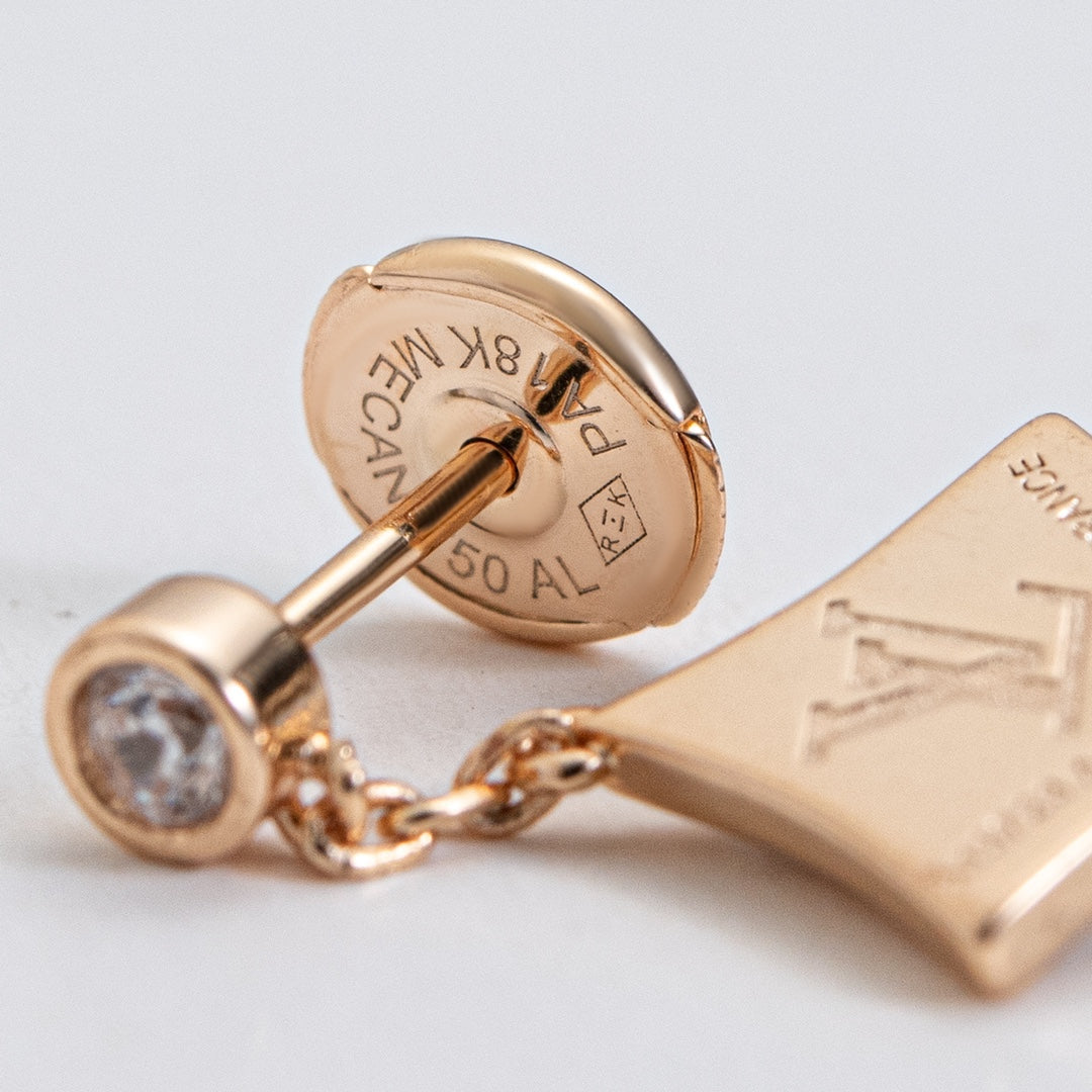 [Vera  Jewelry]STAR DIAMONDS EARRINGS GOLD