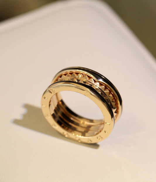 [Vera]ZERO 1 PINK GOLD BLACK CERAMIC RING
