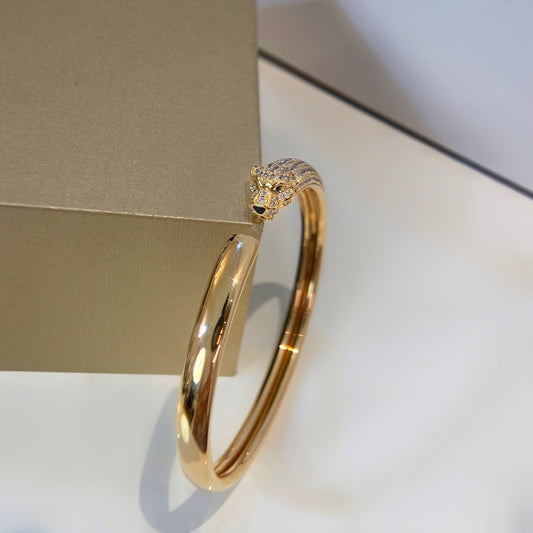 [Vera Jewelry]PANTHERE GOLD DIAMOND OPEN BRACELET