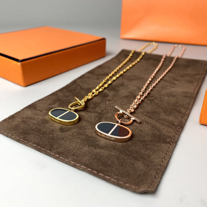 [Vera Jewelry]CHAINE VERSO BLACK CERAMIC NECKLACE
