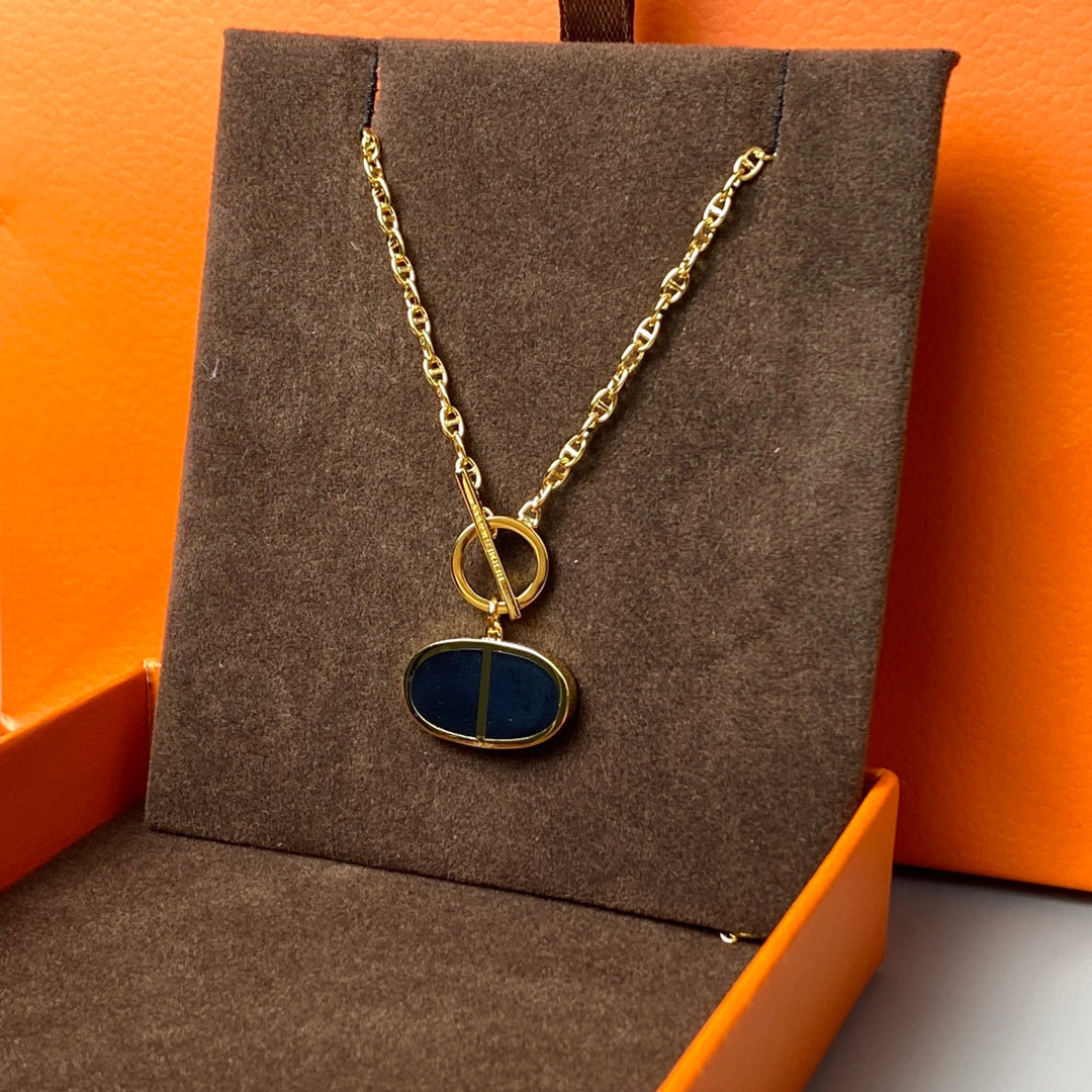 [Vera Jewelry]CHAINE VERSO BLACK CERAMIC NECKLACE