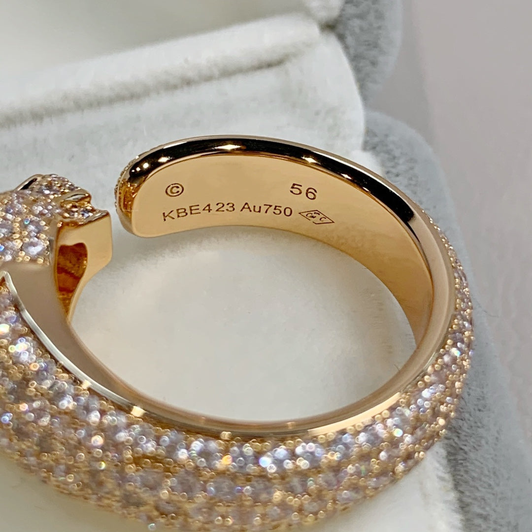 [Vera  Jewelry]PANTHERE PINK GOLD DIAMOND RING