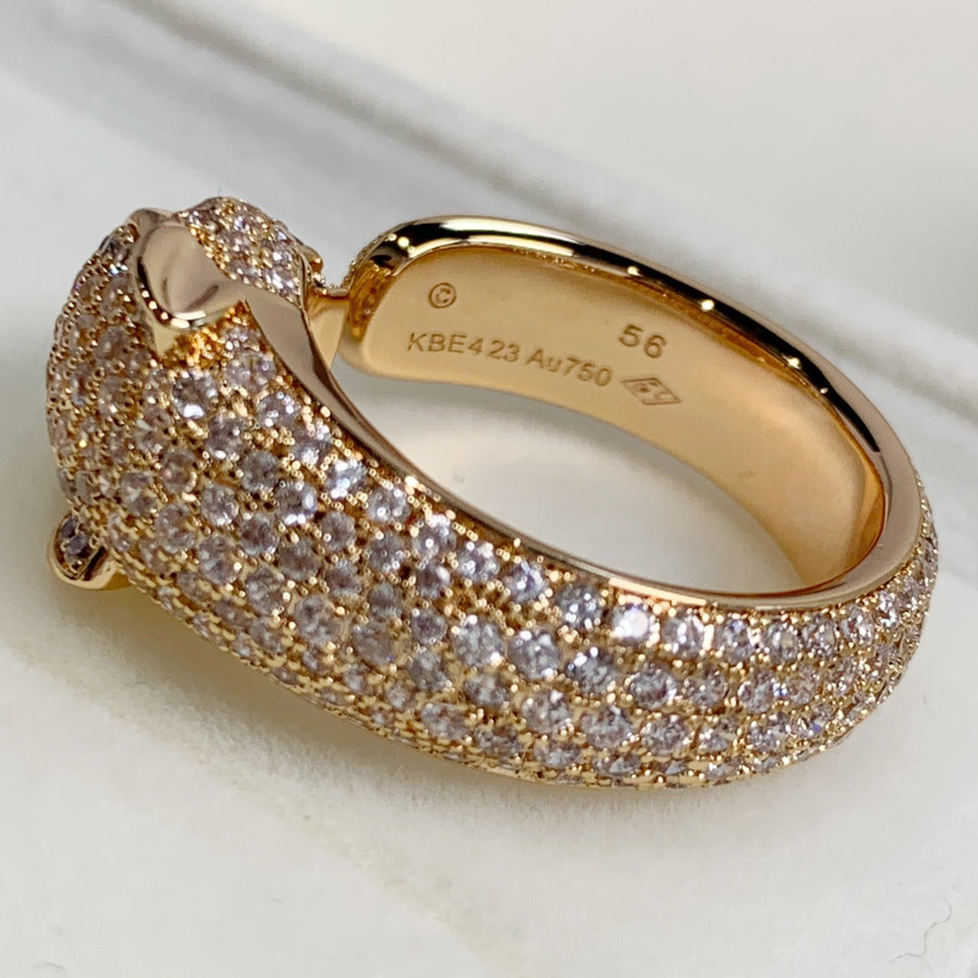 [Vera  Jewelry]PANTHERE PINK GOLD DIAMOND RING