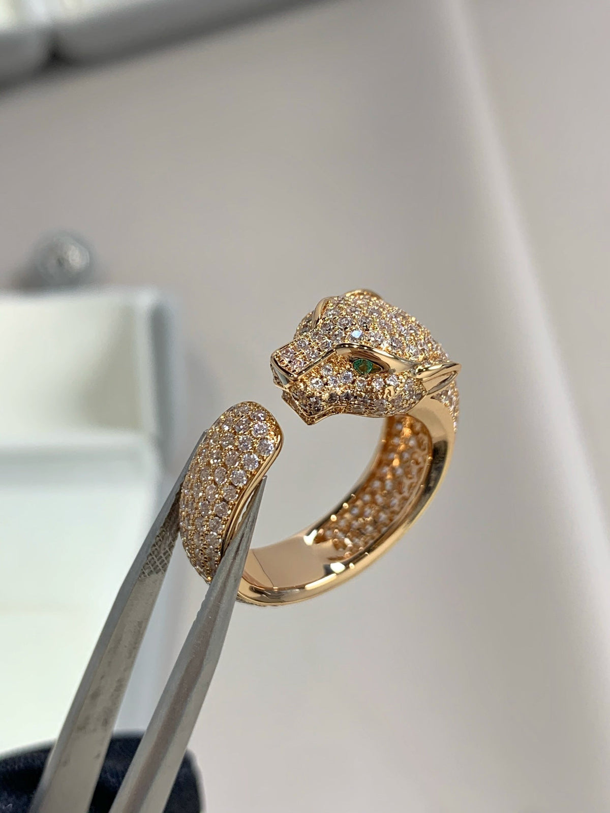 [Vera  Jewelry]PANTHERE PINK GOLD DIAMOND RING