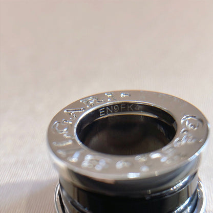 [Vera]ZERO 1 SCHWARZE KERAMIK-SILBER-HALSKETTE