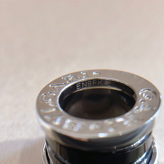 [Vera]ZERO 1 BLACK CERAMIC SILVER NECKLACE