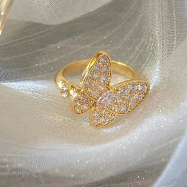 [Vera  Jewelry]BUTTERFLY DIAMOND RING