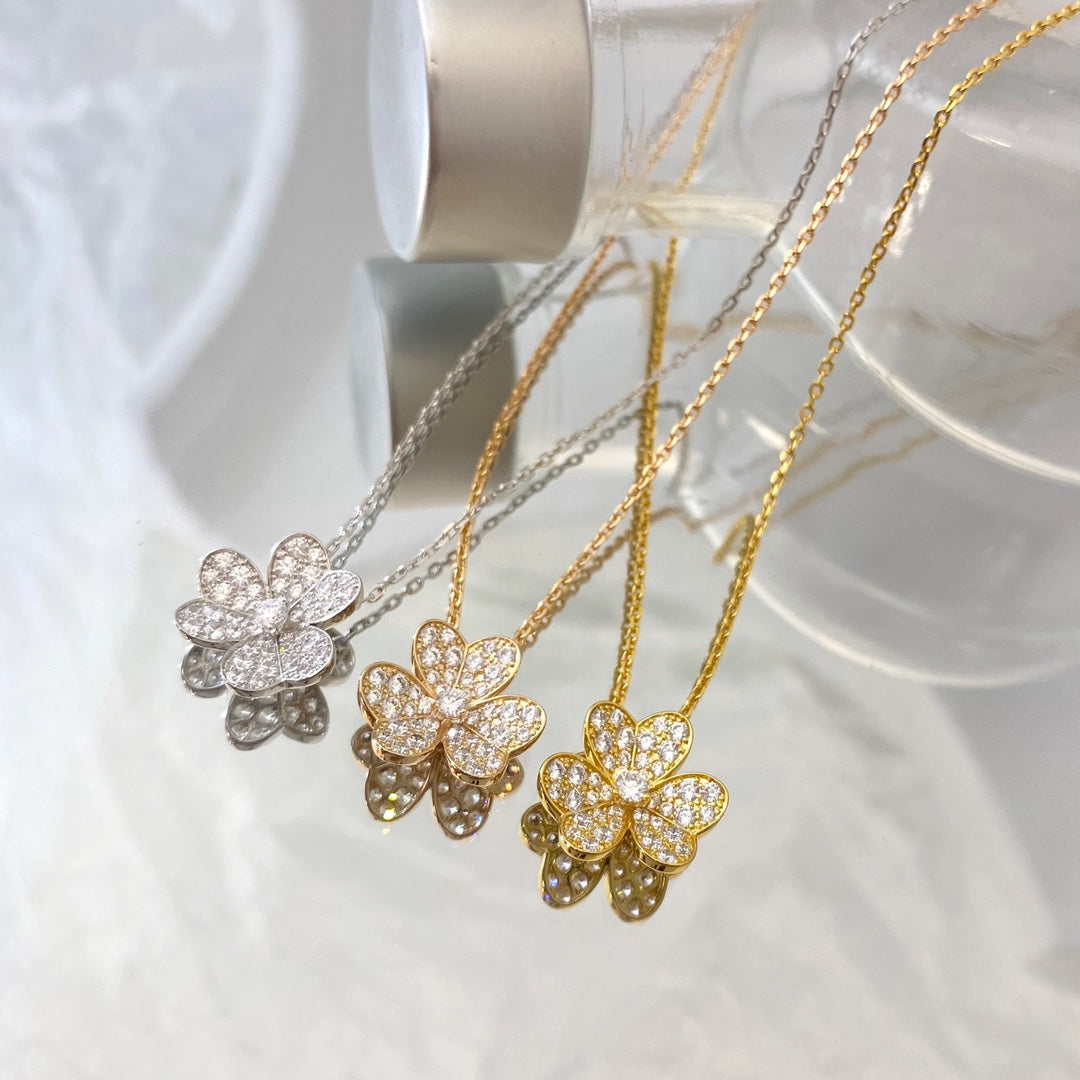 [Vera  Jewelry]FLOWER DIAMOND NECKLACE