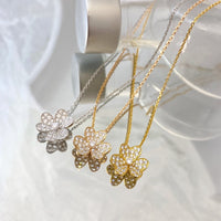 [Vera Jewelry]FLOWER DIAMOND NECKLACE