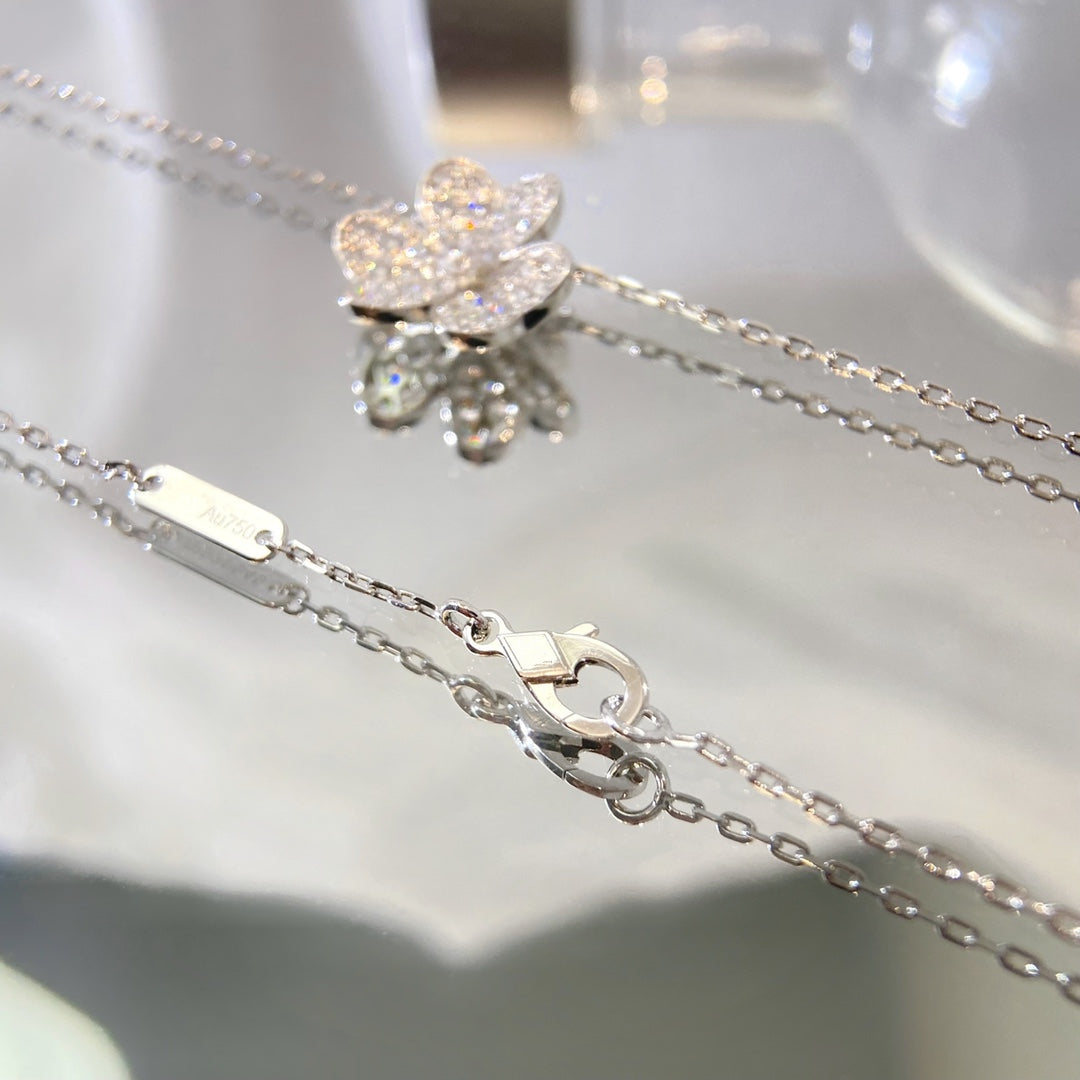 [Vera  Jewelry]FLOWER DIAMOND NECKLACE