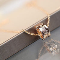 [Vera Jewelry]ZERO 1 PINK GOLD DIAMOND NECKLACE
