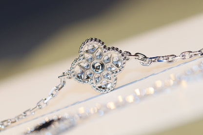 [Vera Jewelry]CLOVER 20 MOTIFS ONYX DIAMOND SILVER