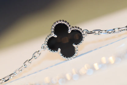 [Vera  Jewelry]CLOVER 20 MOTIFS ONYX DIAMOND SILVER