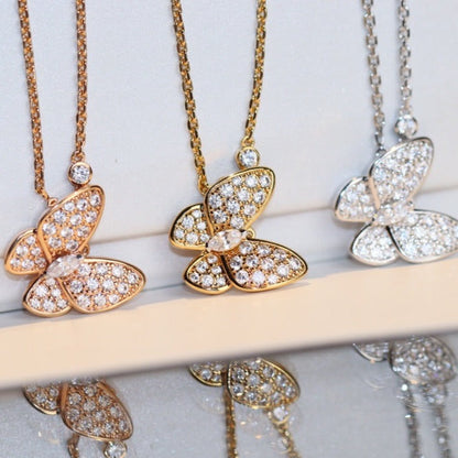 [Vera  Jewelry]BUTTERFLY DIAMOND NECKLACE