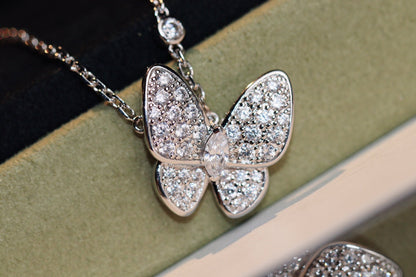 [Vera  Jewelry]BUTTERFLY DIAMOND NECKLACE