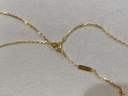 [Vera Jewelry]CLOVER 25MM NECKLACE GOLD CARNELIAN