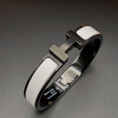 [Vera Jewelry]H BRACELET 12MM BLACK WHITE CERAMIC