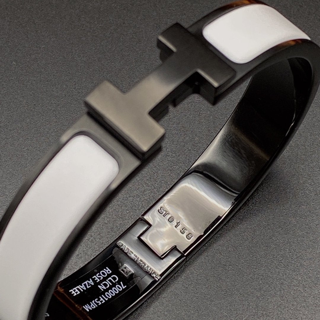 [Vera Jewelry]H BRACELET 12MM BLACK WHITE CERAMIC