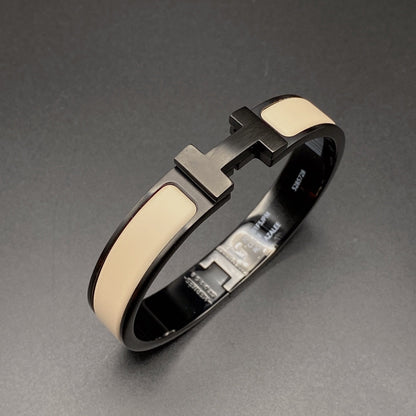 [Vera Jewelry]H BRACELET 12MM BLACK BEIGE CERAMIC
