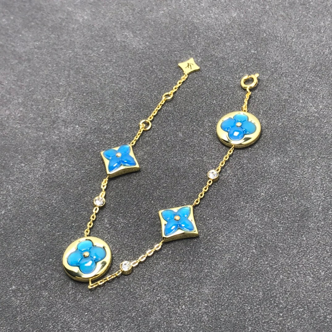 [Vera  Jewelry]STAR AND SUN TURQUOISE 4 MOTIFS 3 DIAMONDS