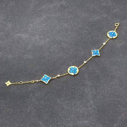 [Vera Jewelry]スター＆サン ターコイズ 4モチーフ 3ダイヤモンド