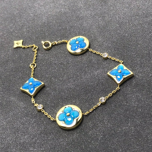[Vera Jewelry]STAR AND SUN TURQUOISE 4 MOTIFS 3 DIAMONDS