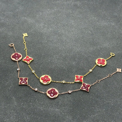 [Vera Jewelry]STAR AND SUN CARNELIAN 4 MOTIFS 3 DIAMONDS