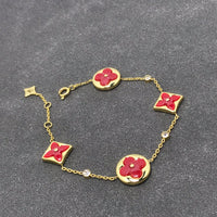 [Vera Jewelry]STAR AND SUN CARNELIAN 4 MOTIFS 3 DIAMONDS
