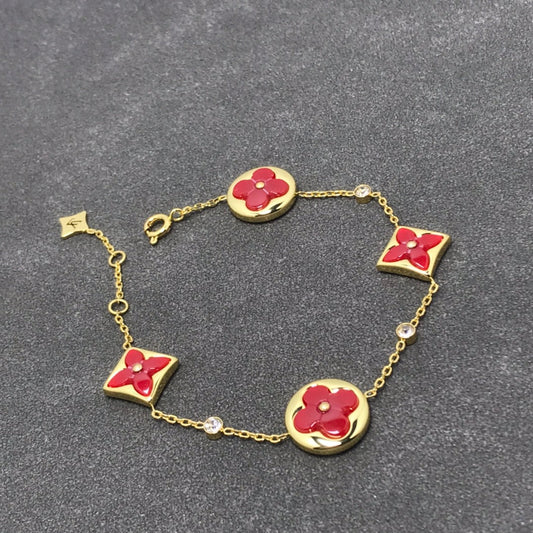 [Vera Jewelry]STAR AND SUN CARNELIAN 4 MOTIFS 3 DIAMONDS