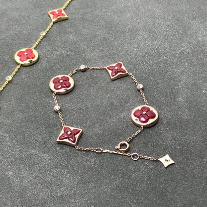 [Vera Jewelry]STAR AND SUN CARNELIAN 4 MOTIFS 3 DIAMONDS