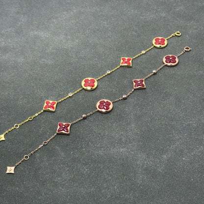 [Vera Jewelry]STAR AND SUN CARNELIAN 4 MOTIFS 3 DIAMONDS