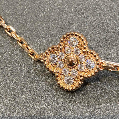 [Vera Jewelry] CLOVER 5 MOTIF FULL DIAMOND BRACELET COLLECTION