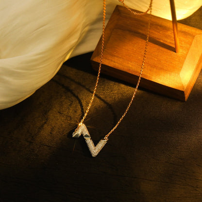 [Vera  Jewelry]VOLT SILVER DIAMOND PEDANT NECKLACE