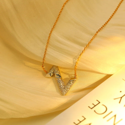 [Vera  Jewelry]VOLT SILVER DIAMOND PEDANT NECKLACE