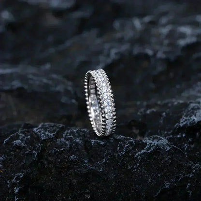 [Vera  Jewelry]PERLEE DIAMOND SILVER RING