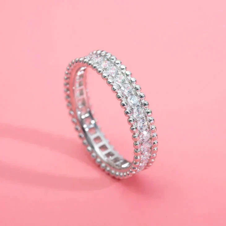 [Vera Jewelry]PERLEE DIAMOND SILVER RING